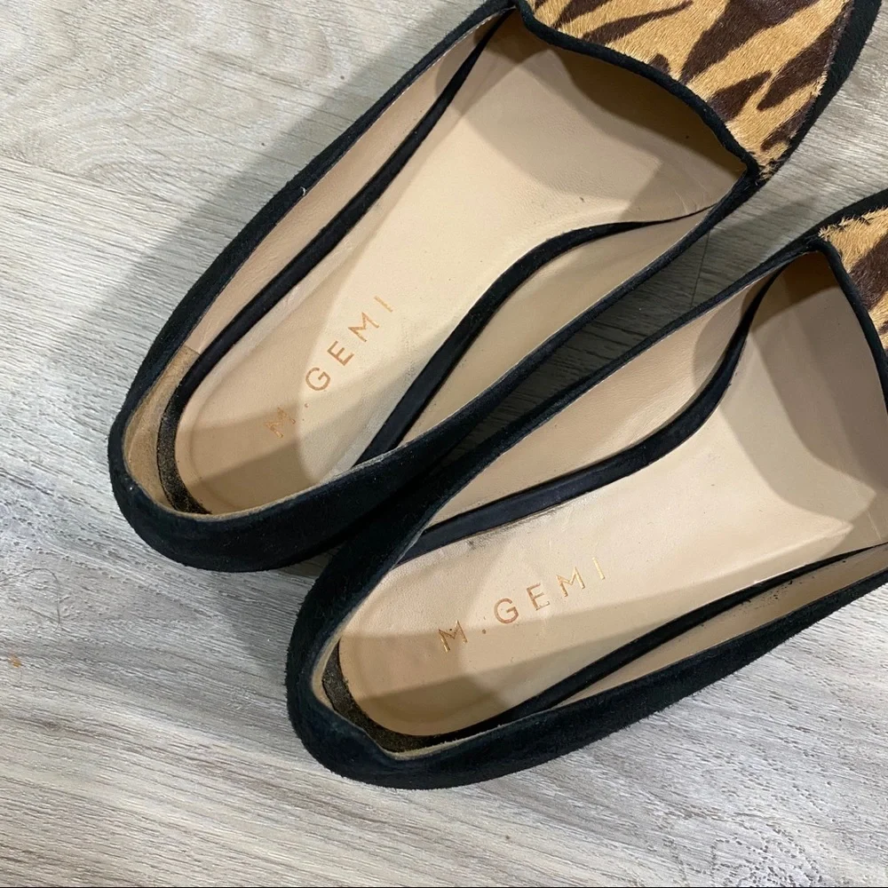 M. Gemi The Stellato Tiger Pony Hair Flat Loafer - Picture 8 of 12